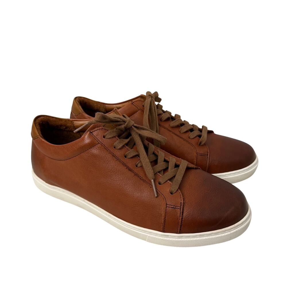 Allen Edmonds Courtside Sneakers Mens Size 11 3E EEE Chili Brown Leather Lace Up